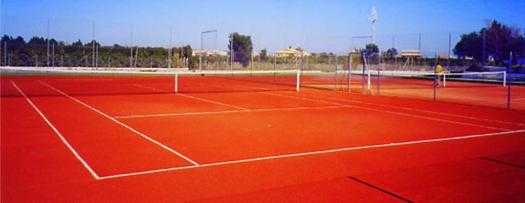 Court de tennis de Brique Pilée Orange